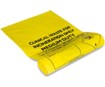 Yellow Clinical Waste Sack