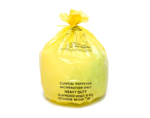 Yellow Heavy Duty Clinical Waste Sack 15x28x39inch