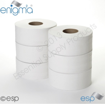 1 Ply Midi Jumbo Toilet Roll 390M x 90mm x 80mm Core