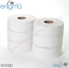 2 Ply Jumbo Toilet Roll 400M x 90mm 80mm Core 1111 Sheets