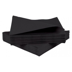 Black Airlaid Napkin 40cm