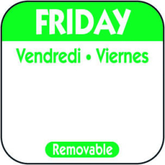 Round Friday Day Dot Label 25mm (Large Green)