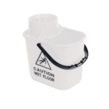 White Mop Bucket & Wringer 15 Litre White Mop Bucket & Wringer 15 Litre