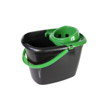 Green Mop Bucket & Wringer 14 Litre