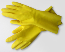Large Yellow Rubber Gloves