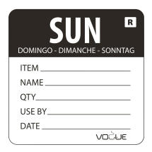 Sunday Prepared Label (Black) Sunday Prepared Label (Black)
