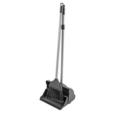 Lobby Grey & Black Dustpan and Brush Set