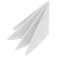 2 Ply White 8 Fold Napkin 33cm