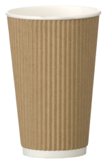 Kraft Triple Wall Ripple Cup 16oz