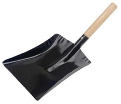 Metal Shovel Complete with Wooden Handle 9Inch