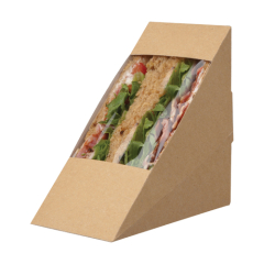 Brown Kraft Rear Loading Sandwich Wedge