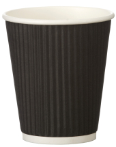 Black Triple Wall Ripple Cup 12oz Black Triple Wall Ripple Cup 12oz